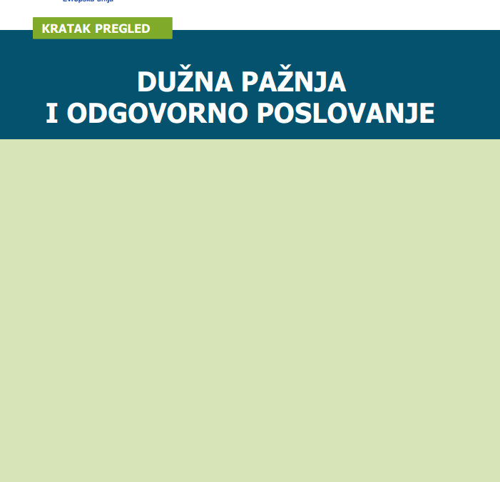 Dužna pažnja i odgovorno poslovanje kratak pregled