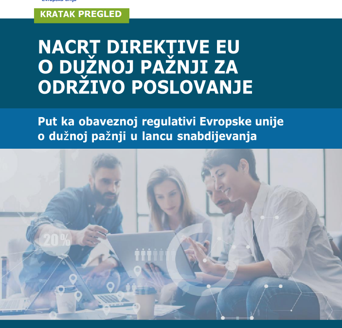 Nacrt direktive EU o dužnoj pažnji za održivo poslovanje